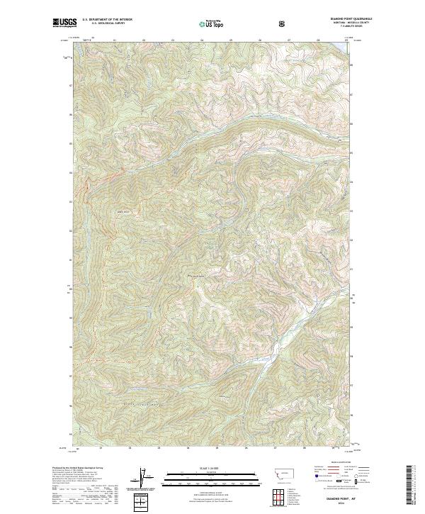 USGS Topographic Map – Diamond Point
