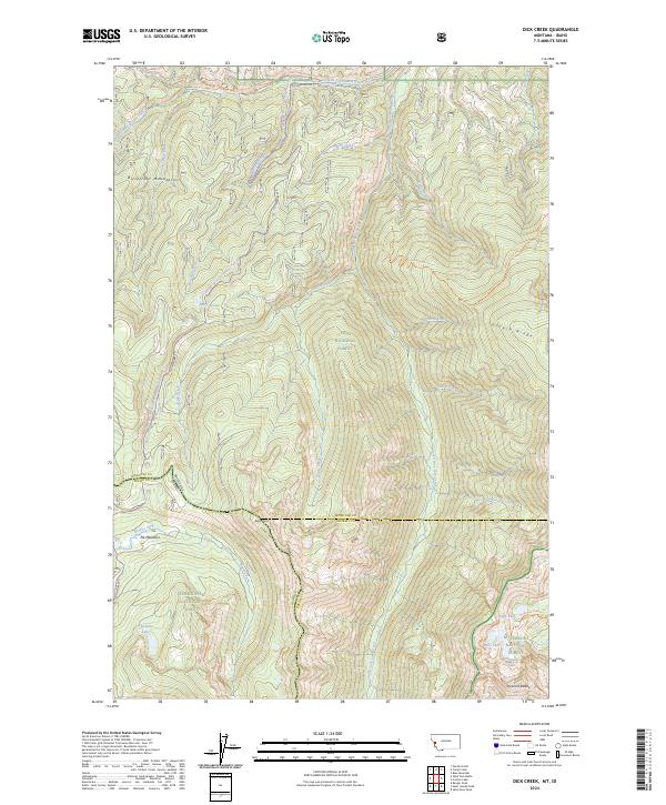 USGS Topographic Map – Dick Creek
