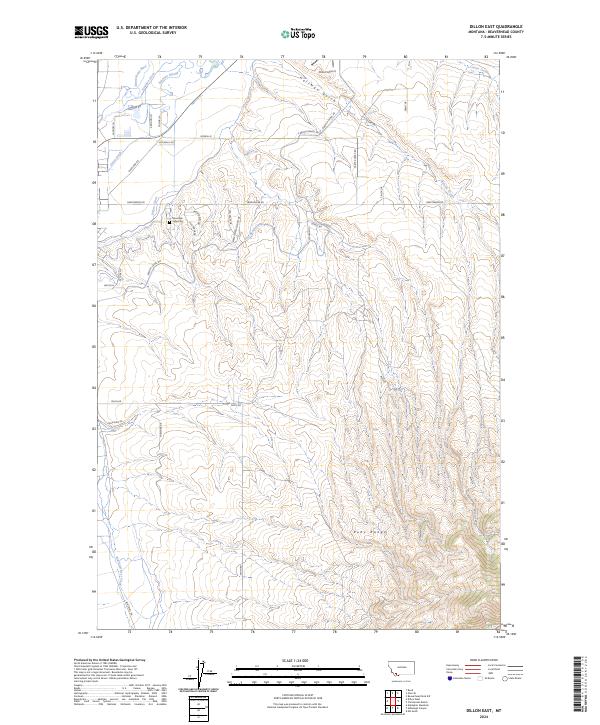 USGS Topographic Map – Dillon East