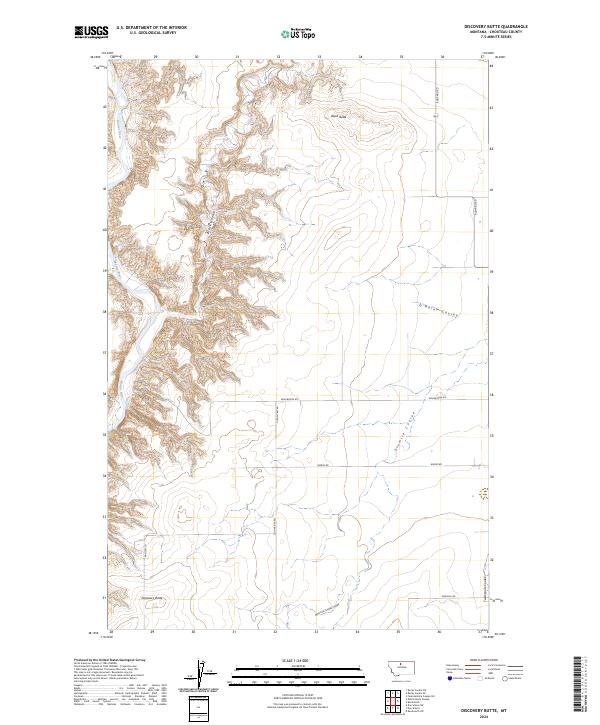USGS Topographic Map – Discovery Butte