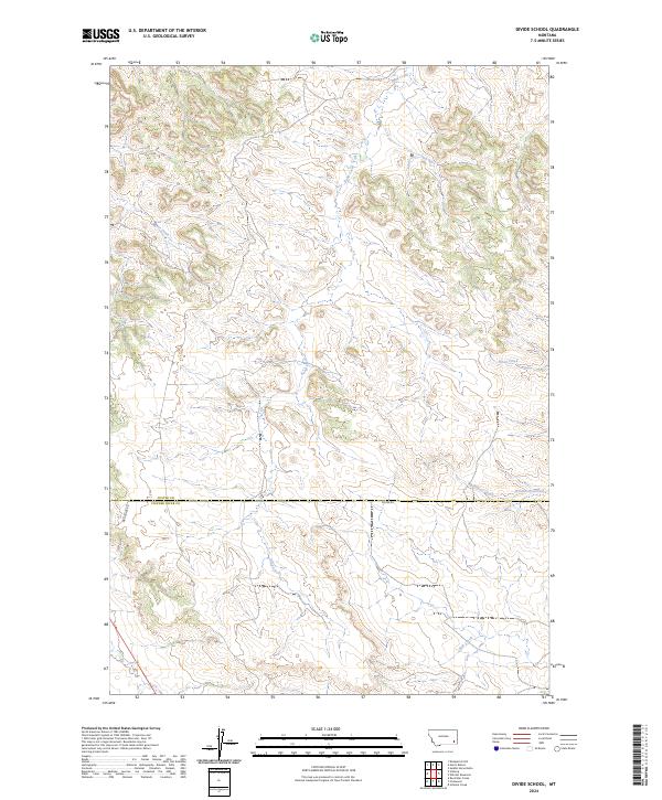 2024 Map of Divide School, 2024 Print