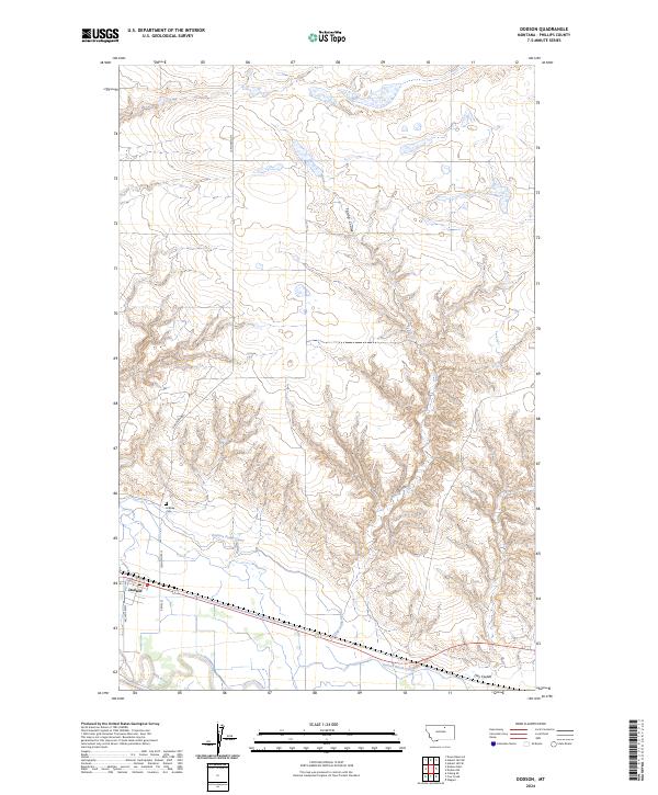 USGS Topographic Map – Dodson