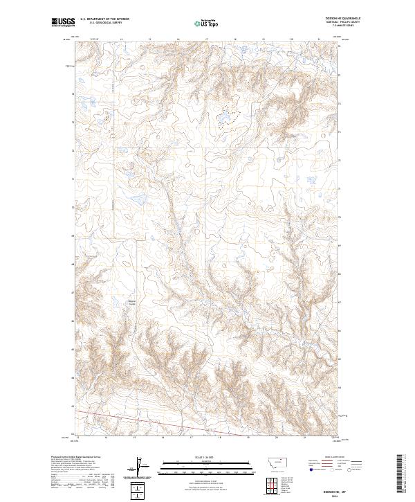 2024 Map of Dodson NE, 2024 Print