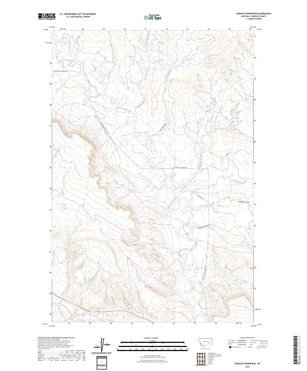 USGS Topographic Map – Donleys Reservoir