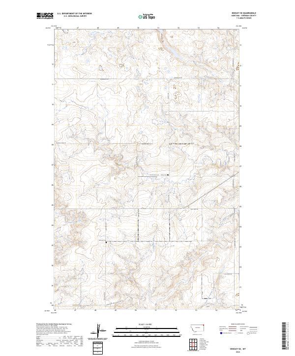 2024 Map of Dooley SE, 2024 Print