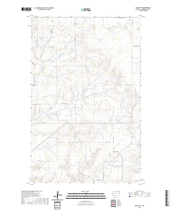 2024 Map of Dooley SW, 2024 Print