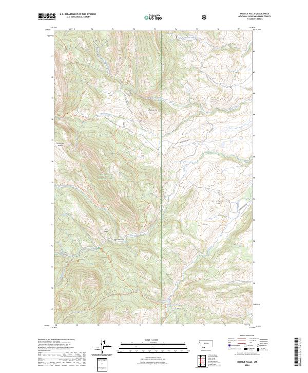 USGS Topographic Map – Double Falls