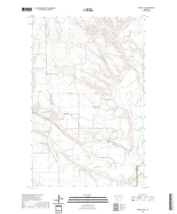USGS Topographic Map – Double S Hill