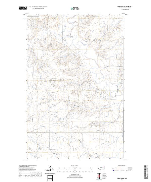 USGS Topographic Map – Dowse Coulee