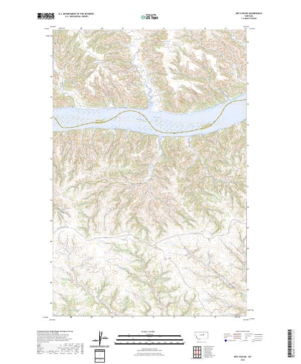 USGS Topographic Map – Dry Coulee