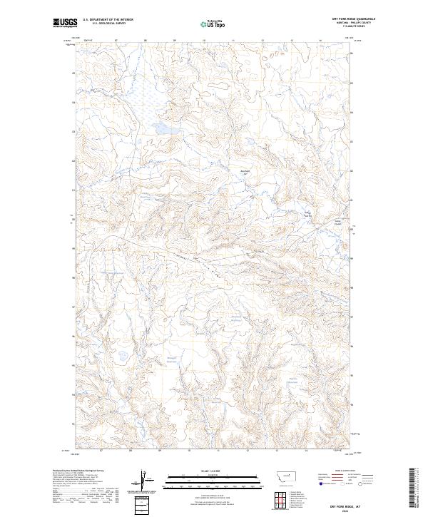 USGS Topographic Map – Dry Fork Ridge
