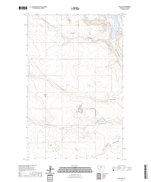 USGS Topographic Map – Dry Lake
