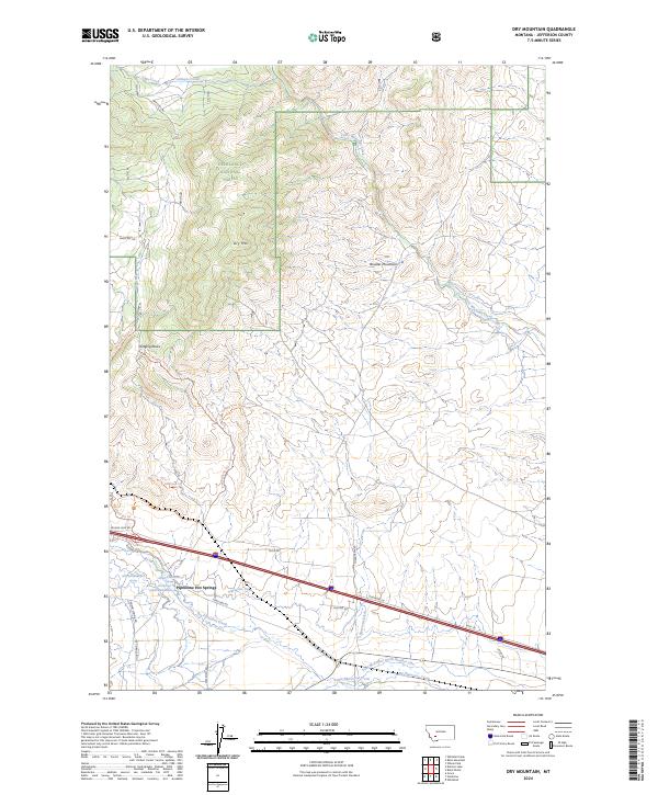 USGS Topographic Map – Dry Mountain