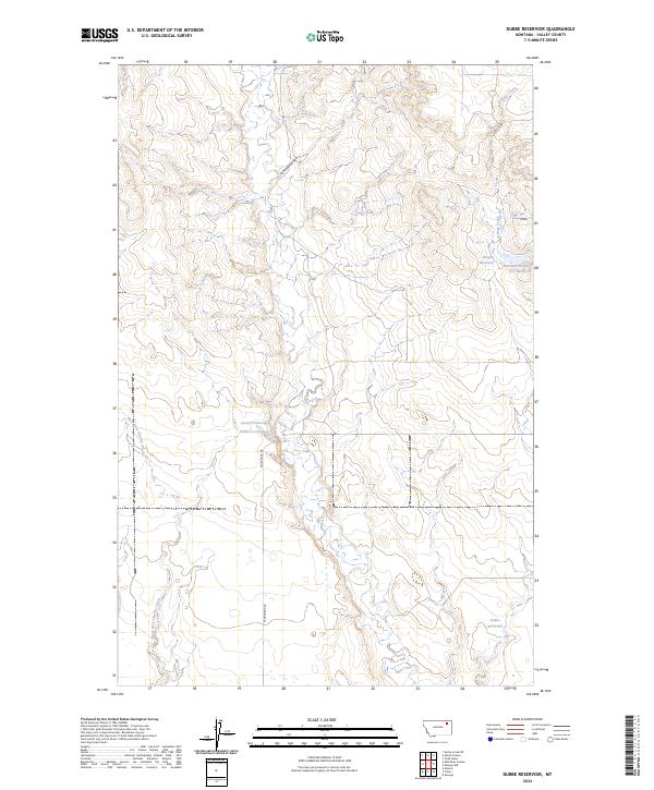 USGS Topographic Map – Dubbe Reservoir