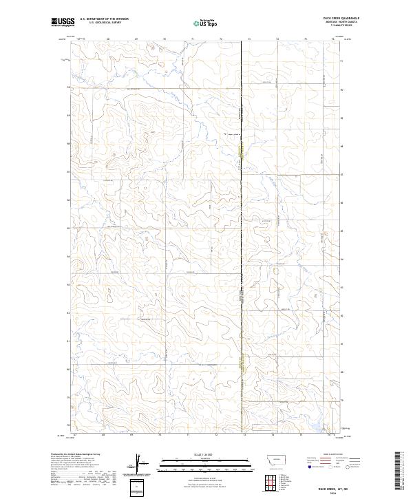 USGS Topographic Map – Duck Creek