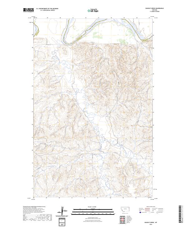 USGS Topographic Map – Dugout Creek