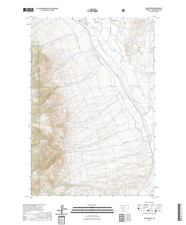 USGS Topographic Map – Dunn Creek