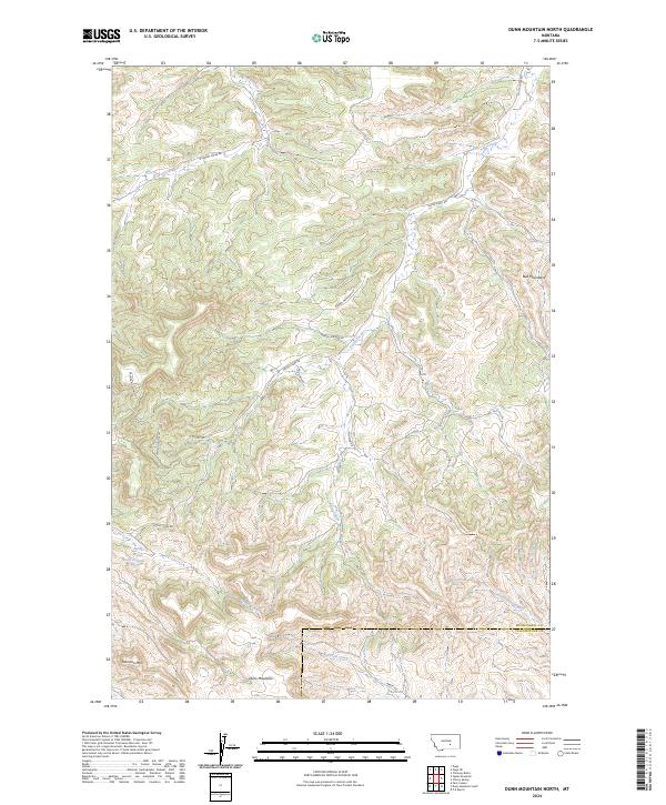USGS Topographic Map – Dunn Mountain North