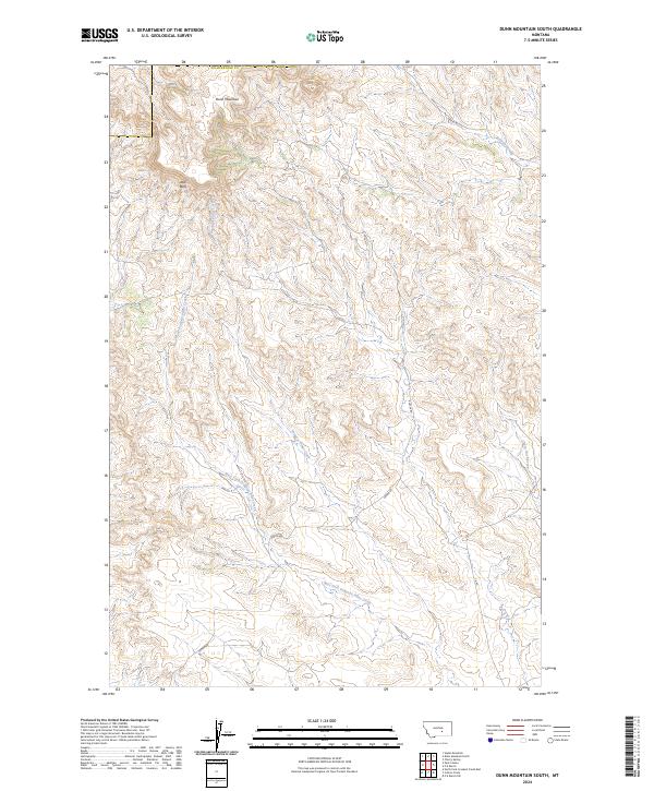 USGS Topographic Map – Dunn Mountain South