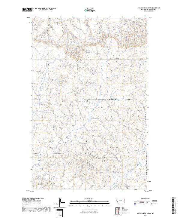 USGS Topographic Map – Duplisse Creek North