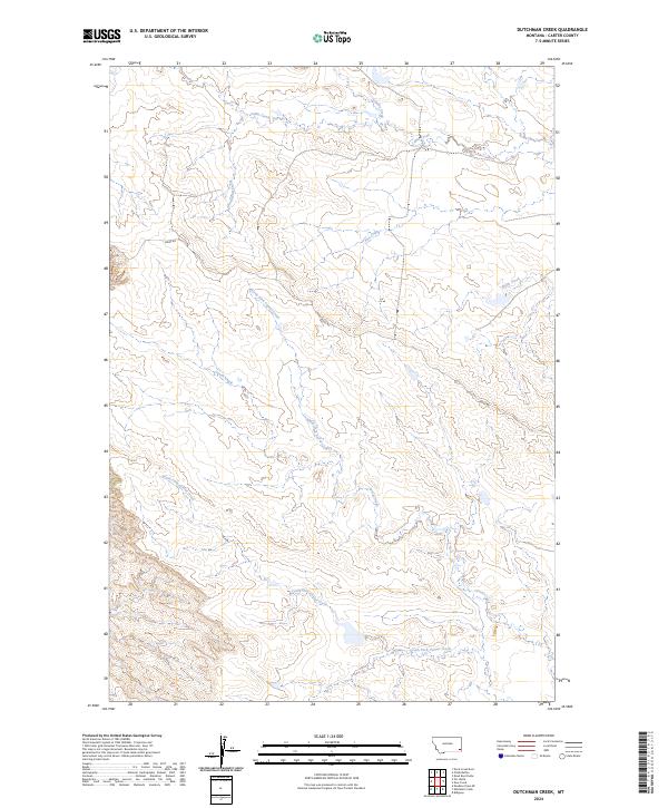 USGS Topographic Map – Dutchman Creek