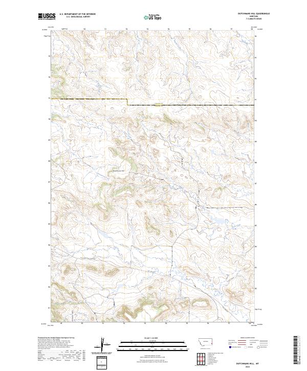 USGS Topographic Map – Dutchmans Hill