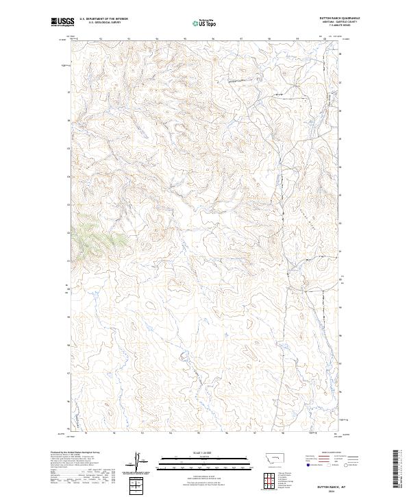 USGS Topographic Map – Dutton Ranch