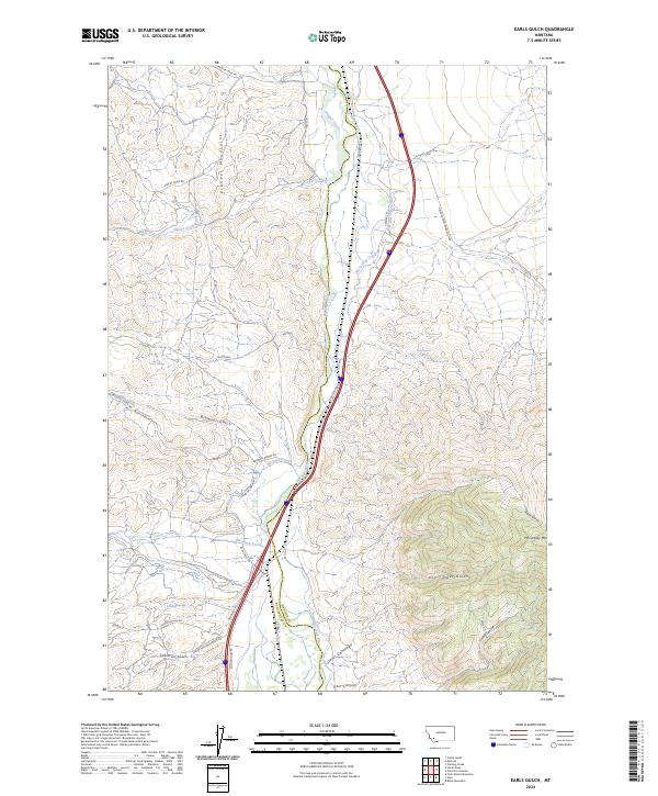 USGS Topographic Map – Earls Gulch