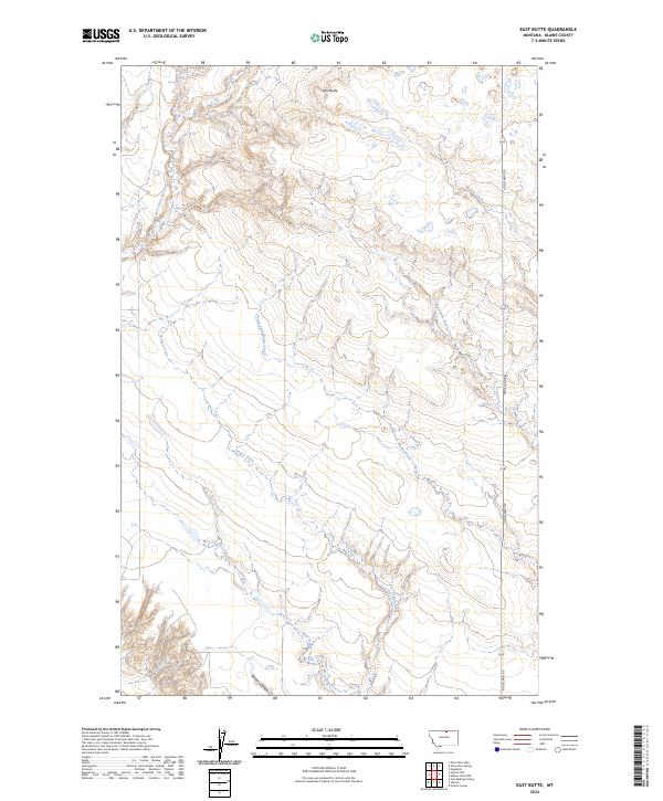 USGS Topographic Map – East Butte