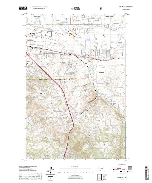 USGS Topographic Map – East Helena