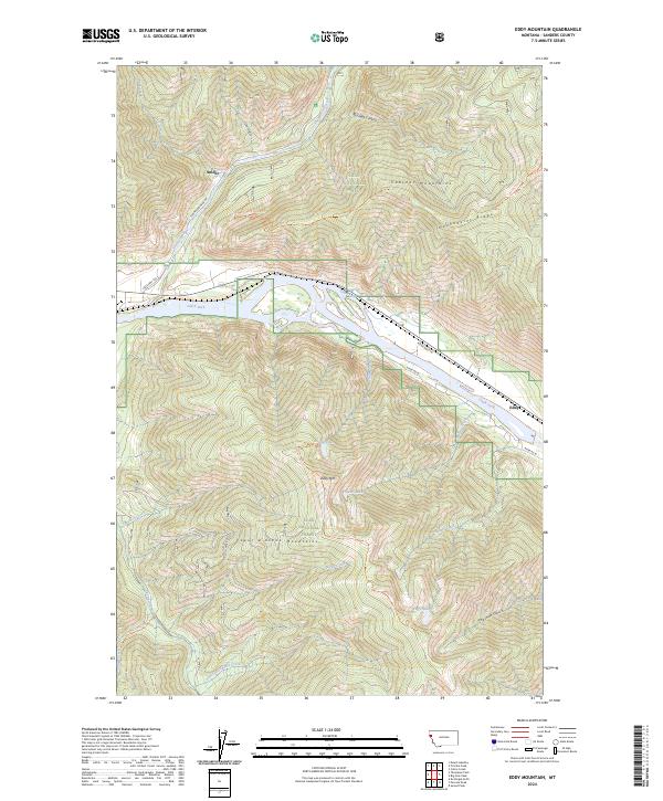 USGS Topographic Map – Eddy Mountain