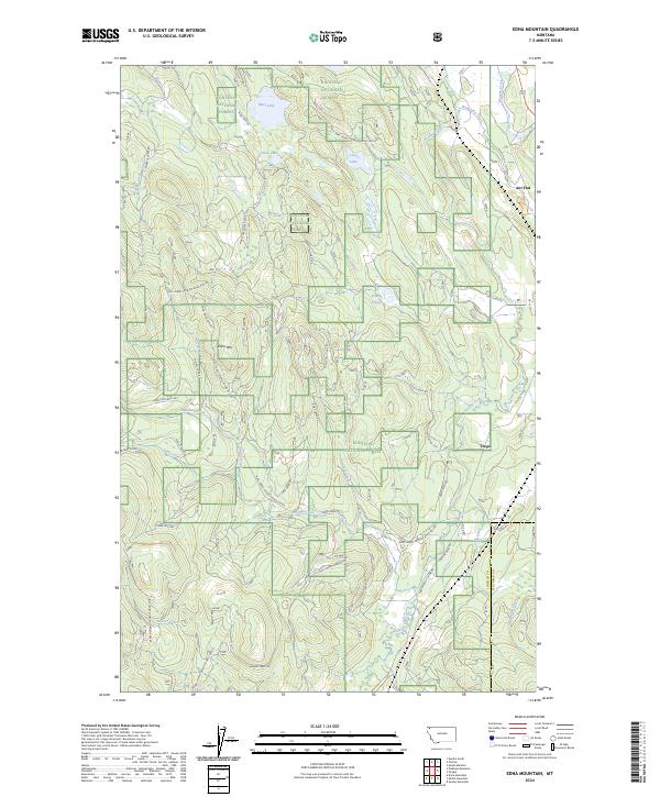 USGS Topographic Map – Edna Mountain