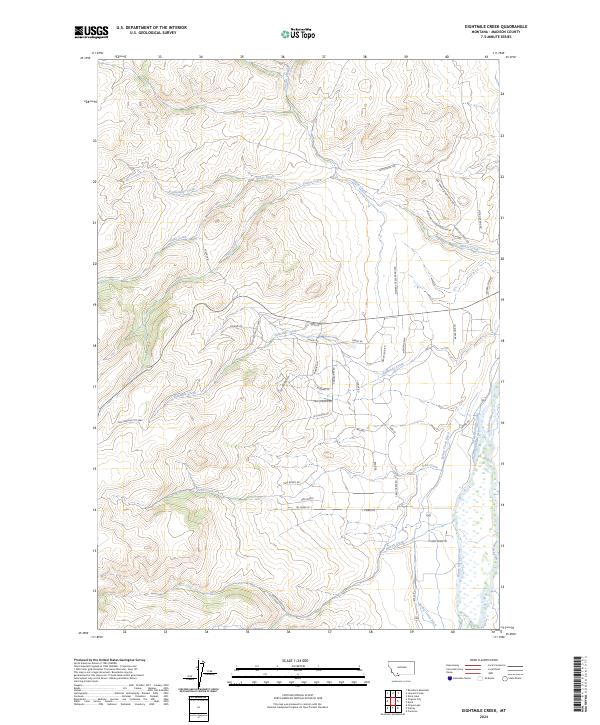 USGS Topographic Map – Eightmile Creek