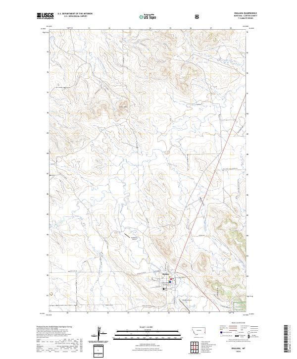 USGS Topographic Map – Ekalaka