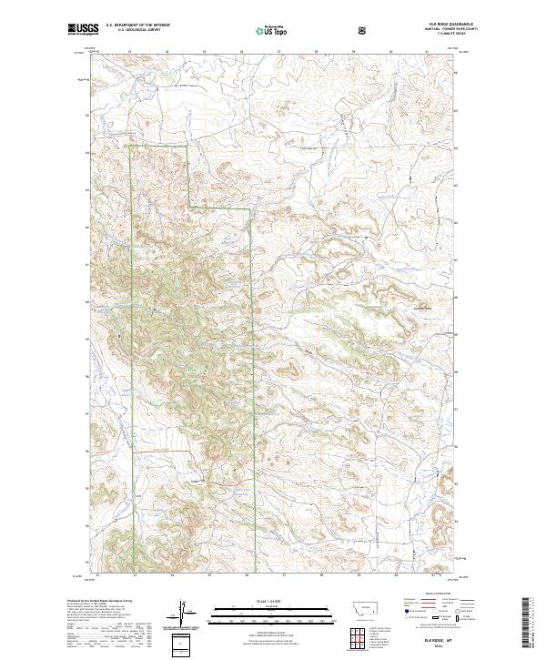 USGS Topographic Map – Elk Ridge
