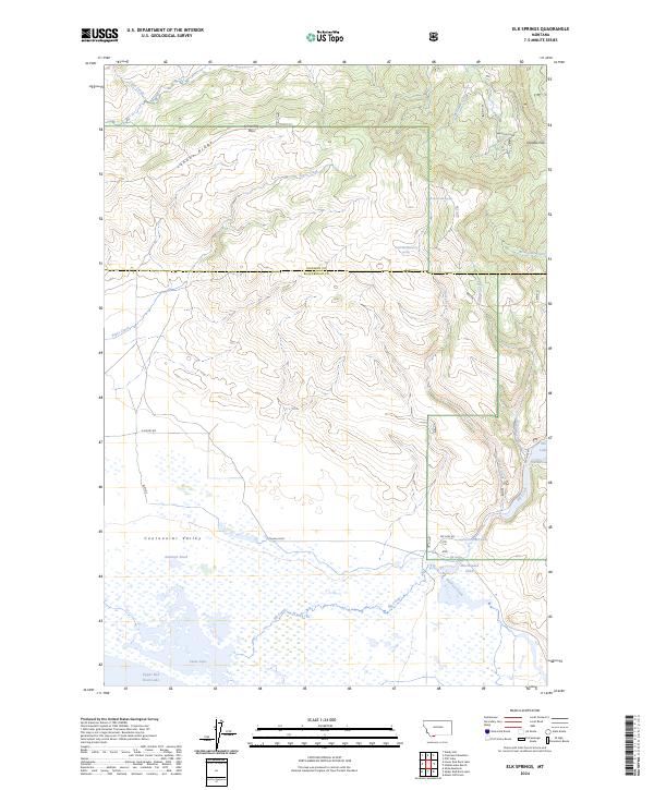 USGS Topographic Map – Elk Springs