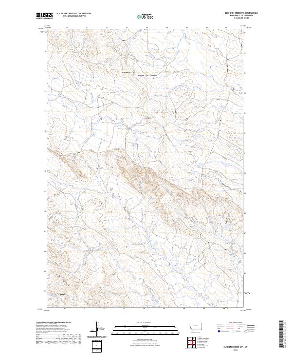 2024 Map of Elkhorn Creek SW, 2024 Print