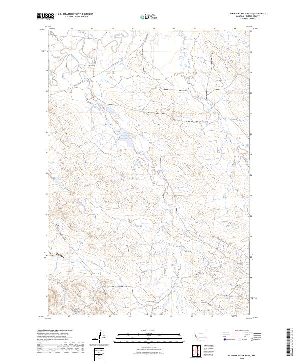 USGS Topographic Map – Elkhorn Creek West