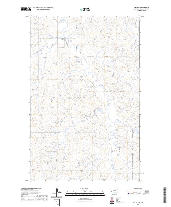 USGS Topographic Map – Elm Coulee