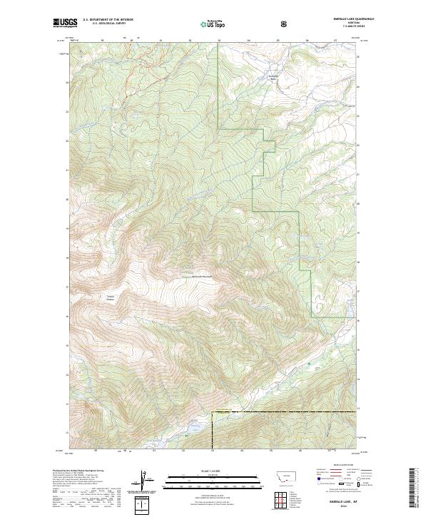 USGS Topographic Map – Emerald Lake