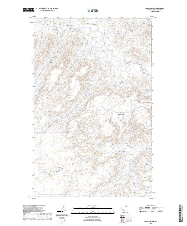 USGS Topographic Map – Emerick Bench