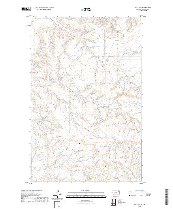 USGS Topographic Map – Emily Coulee