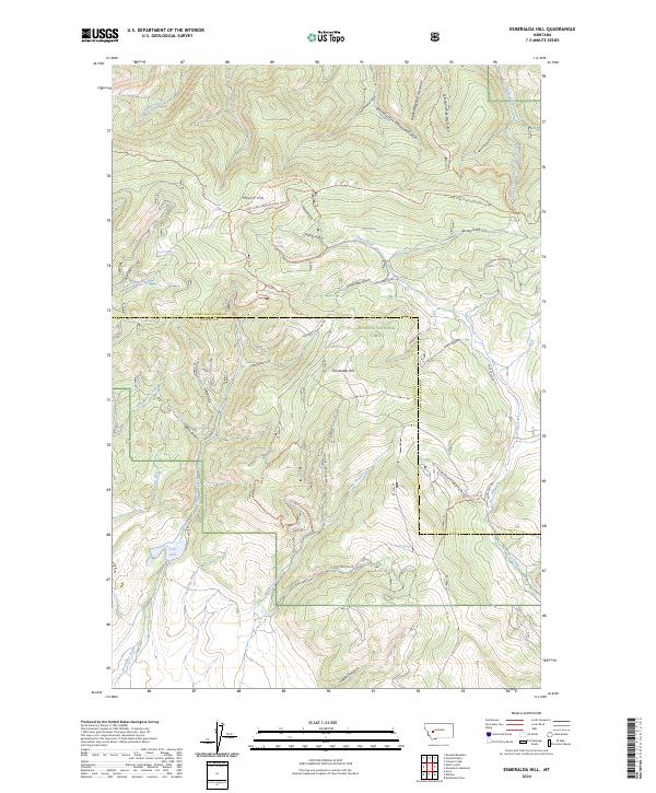 USGS Topographic Map – Esmeralda Hill
