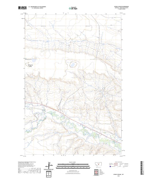 USGS Topographic Map – Ethels Coulee