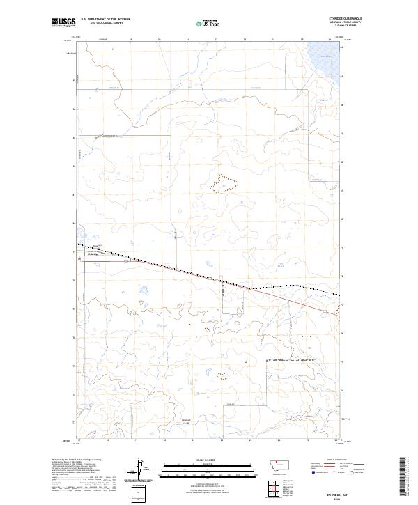USGS Topographic Map – Ethridge