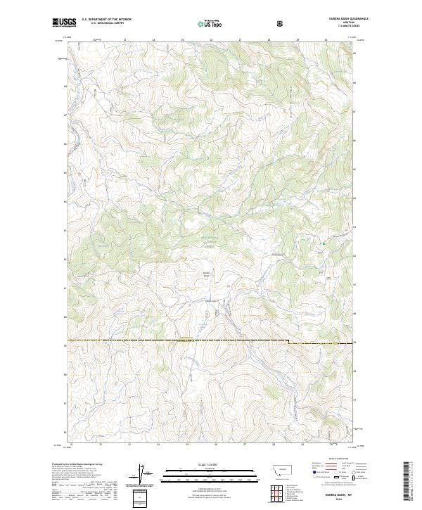 USGS Topographic Map – Eureka Basin