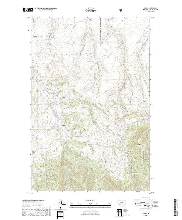 USGS Topographic Map – Evans