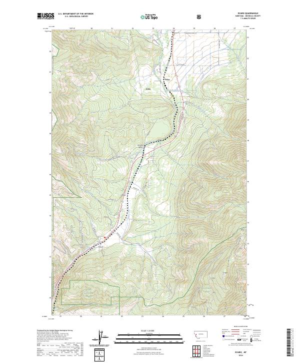 USGS Topographic Map – Evaro