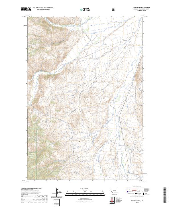 USGS Topographic Map – Everson Creek