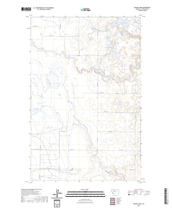 USGS Topographic Map – Eyraud Lakes